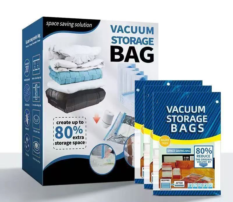Cordless Travel Vacuum Storage Compression Bag Set